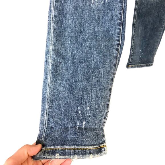 Judy Blue High Waist Boyfriend Fit Paint Splash Jeans Size 26 - Picture 7 of 8